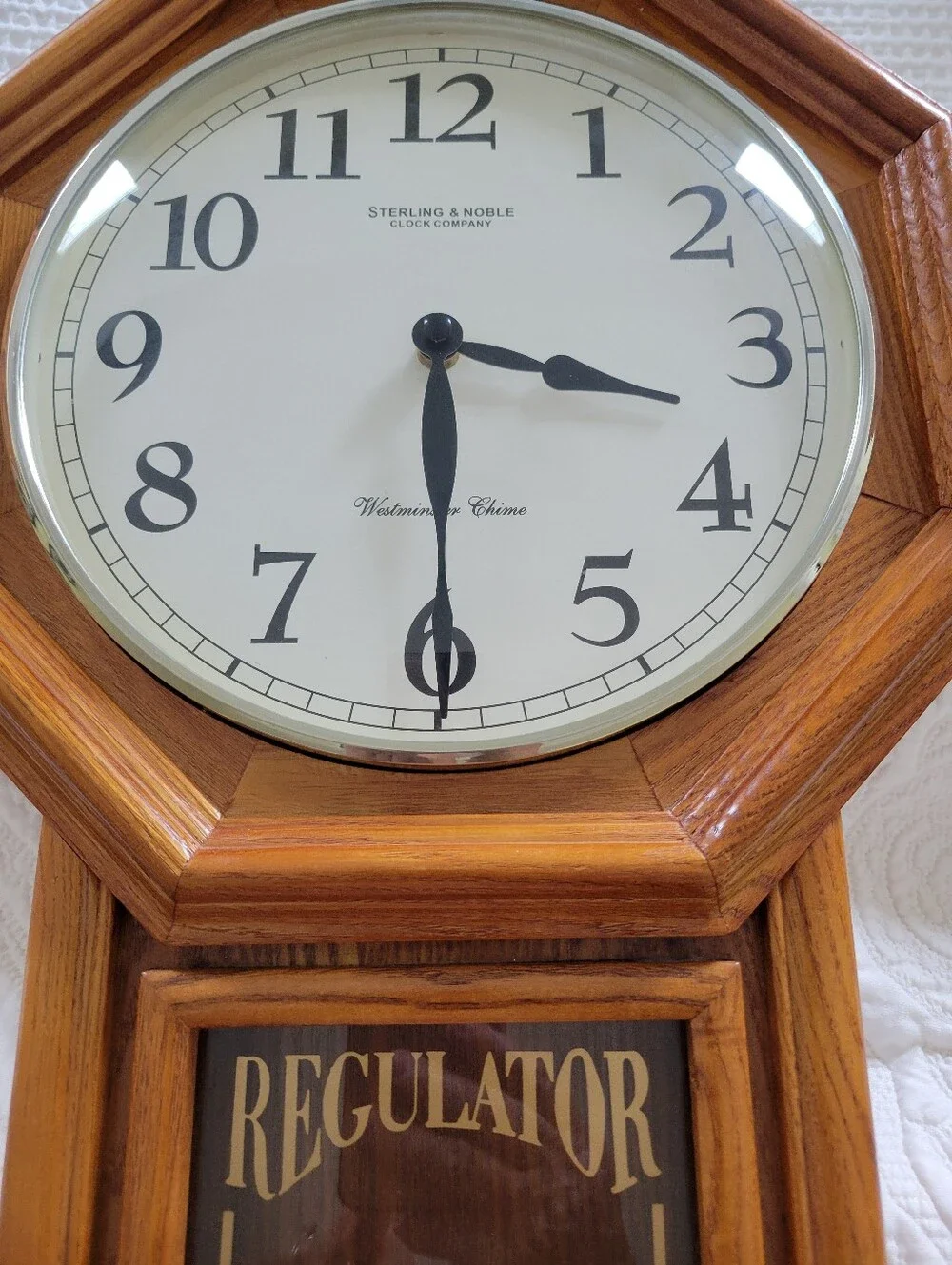 Vintage Sterling and Noble Westminster Chime Wall Clock